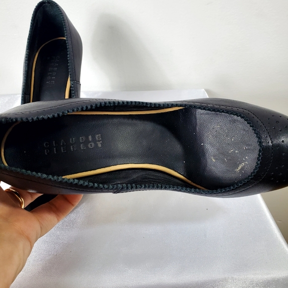 CLAUDIE PIERLOT Genuine Leather Heel shoes Pointed Toe Black - Picture 5 of 12